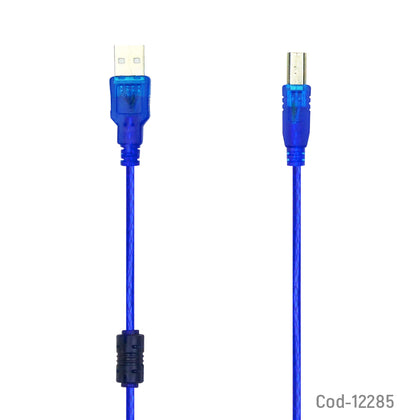 Cable USB Para Impresora, De 3 Metros Con Filtro