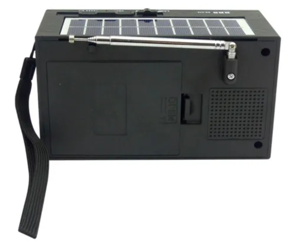 Parlante Solar Bluetooth Recargable Con Linterna/fm/ Radio